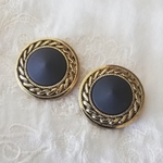 23mm アンティークゴールドカラーvintageボタン (2個)