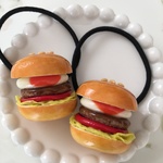 ハンバーガーのヘアゴム☆たまご