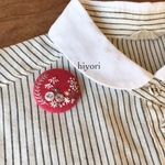 刺繍ブローチ