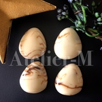A740 marble ベージュ 丸みカボション(4個)