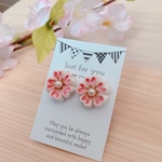 つまみ細工＊さくらピアス＆イヤリング