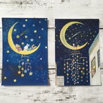 星のモビール 2種類キラキラポストカード