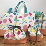 【再販・ラスト1セット】入園入学5点セット●お名前タグ＆Ｄカン付▲女の子■つみき　