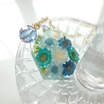 海の彩アクアオーラブルーネックレス