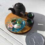 ミニチュア 🌸和菓子 桜 ウグイス 雪うさぎ 🍵お茶セット