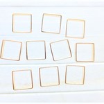 10個　セレブスタイルカラフルチャームセット クリスマス　雪だるま　約13×22mm　T300-9