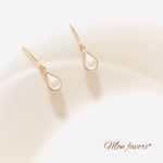シンプルドロップパールピアス