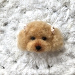 羊毛フェルト  プードルブローチ