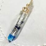 ハーバリウム風 鉱石ネックレス レジン