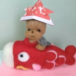 【ご依頼品】🎏鯉のぼりとヨーキーちゃん　