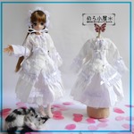 【ﾋﾟｭｱﾆｰﾓM（S）用】白ゴスさんのワンピースセット