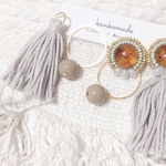 4点セット着せ替えアクセ♡刺繍デザイン【べっ甲の着せ替えアクセ】