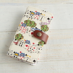 iPhone13シリーズ対応不思議の国のニャンニャン🐾　手帳型スマホカバーiPhone12シリーズ/SE2/11シリーズ /iPhone8 Android対応猫ねこネコ