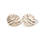 ERG-841-MG【2個入り】ハンマーラウンドピアス,Hammered Round Earring Post