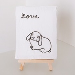 ホーランドロップの Love ミニキャンバス