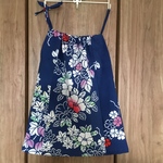 女児キャミワンピース青花柄