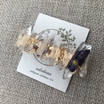鉱石風  お花の【ヘアクリップ】 viola