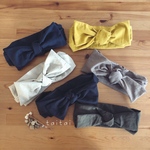 Big Ribbon Hairband《cotton linen》