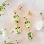 Vintage Chrysolite Swarovskiピアス