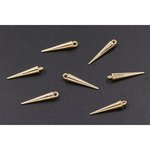 M2440  90個  CCBチャーム 円錐形 1カン 5×20mm ゴールド  3X【30ヶ】