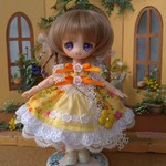 【オビツ11用ワンピース】リトルフラワー