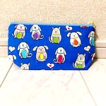 sale!新作USA鮮やかブルーのカラフル犬ポーチ