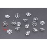  A185   300個  ボタン足 ゴム留め 10mm  手芸用パーツ 貼り付け   3X【100ヶ】