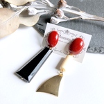 red asymmetry 大ぶりピアス・イヤリング
