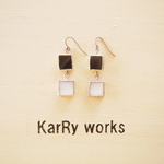 2color■□ pierced earrings 02