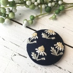 【ブローチorヘアゴム】アスター navy