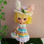 MB-004[ミディブライス パステルイースター３点セット] アウトフィット Blythe outfit　よしえ屋