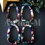 A742 Pop color moon Designチャーム⑥(4個)