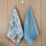 名入れ刺繍ワッペン付き！ループタオル2枚セット