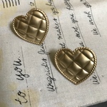 ハートアンティークピアス
