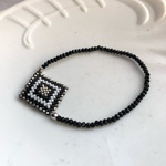 O様オーダー品☆ビーズステッチのキラキラブレス