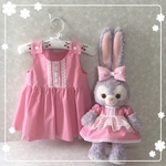 ステラルーＳ＆子供服(ピンクワンピース80～120サイズ)　リンクコーデ