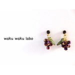 【再販×2】貼るピアス💎ぶどうのピアス