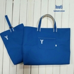 [H様オーダー品]＊帆布のレッスンバッグ＆上靴入れ＊ブルー