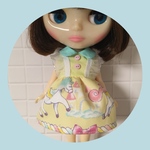 ユニコーンとお城のワンピース♡yellow