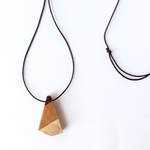 展示＊シンプルな木のネックレス