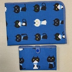 おむつ替えシート ポーチ付き 猫ちゃん ハンドメイド