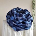 スヌード*Wガーゼ♡デニム*パッチ★Lucina★