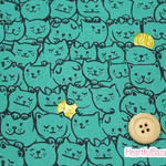 USAコットン COTTON+STEEL Cat Lady ねこ 生地 布 猫