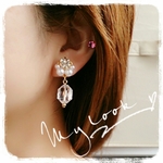 2点のみ♡クリスタルカット♡ブライダル ピアス