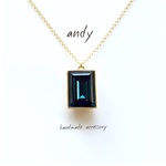 Swarovski Crystal Montana Square Frame Gold Necklace