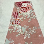 半幅帯 アンティーク 桜柄