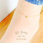 スターチャーム☆のアンクレット  gold/silver シンプル