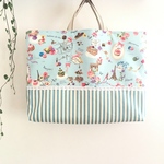 パリスイーツ♡ブルーストライプ   レッスンバッグ