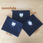 お名前入りポーチ くま.ねこ.うさぎ
