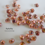 MIYUKI silver*copperドロップ チェコビーズ 14g